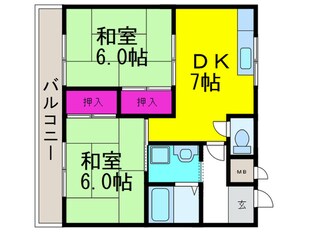 大塚チェリ－ハイツエイトの物件間取画像